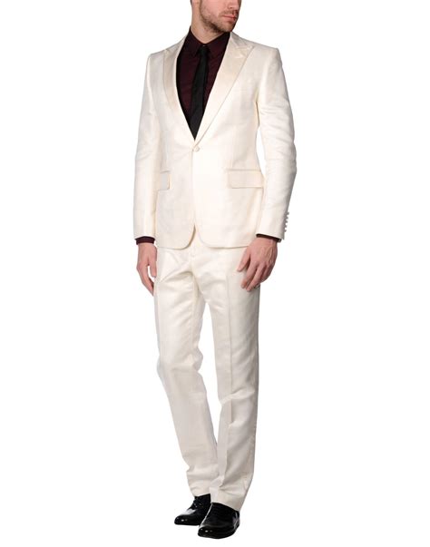 gucci white linen suit|Gucci suit price.